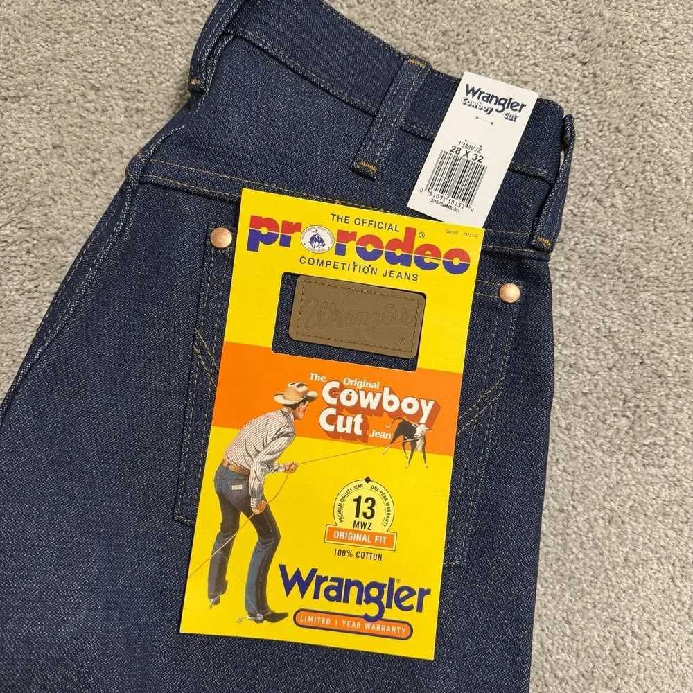 Wrangler Cowboy Cut Jeans Mens Sz 28x32 Original Fit Pro Rodeo Competition 13MWZ